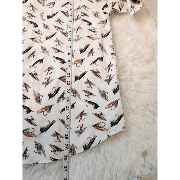 Columbia Men's Multicolor Cotton Fishing Short Sleeve Button Down Shirt Size M - Picture 6 of 6